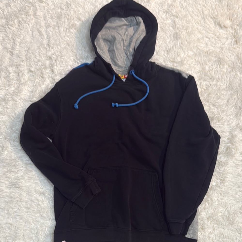 LEGO x Target Black Hoodie w Blue & Purple blocks on the back